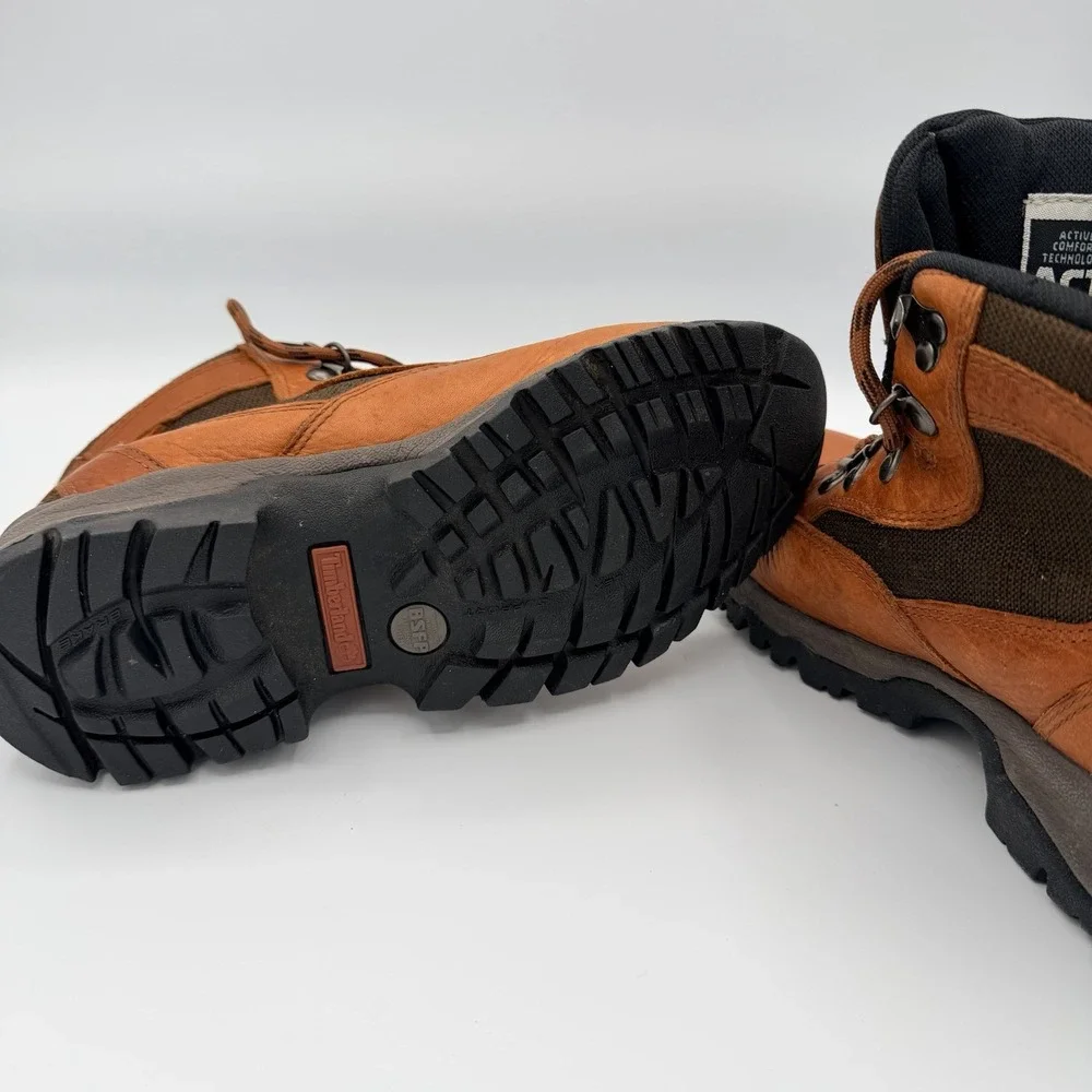 Timberland leather Hiking boots size 7.5 96302 ACT Moisture Manage Trail Walk